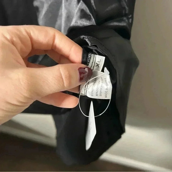 NWT 2Pk CCJOHN Red/Black  Satin Mini Slip XL - Picture 4 of 7